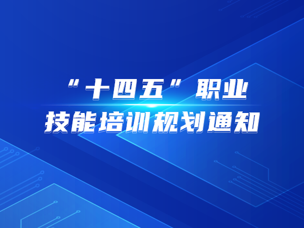 “十四五”职业技能培训规划通知